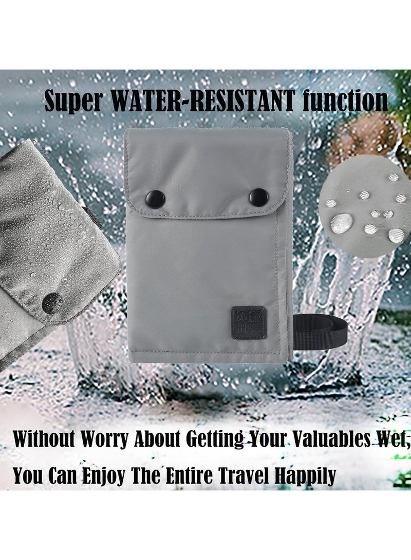 general Travel Neck Wallet, Women's and Men's Passport Holder Neck Pouch, Waterproof Passport Holder and Travel Pouch, Cash Credit Card Travel Documents Organizer - Image 4