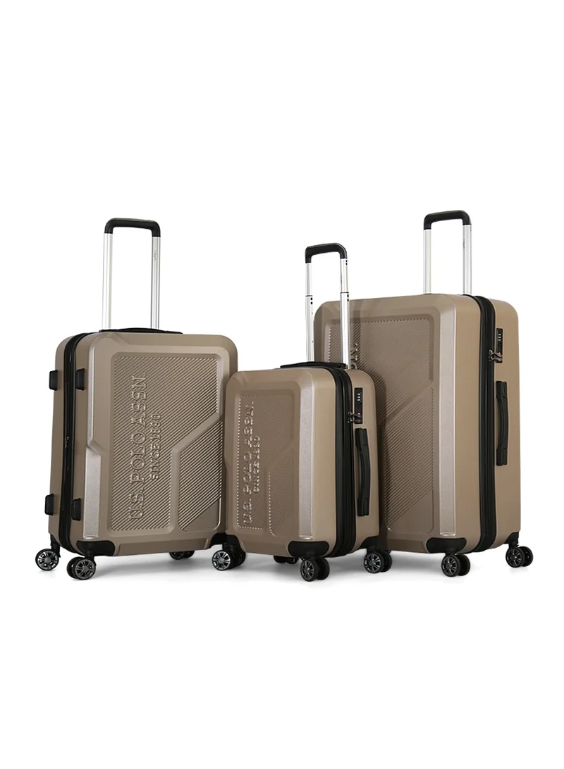 U.S. Polo Assn. U.S. Polo 3-Piece Hard Trolley Bag Set – Stylish, Durable Luggage for Every Traveler