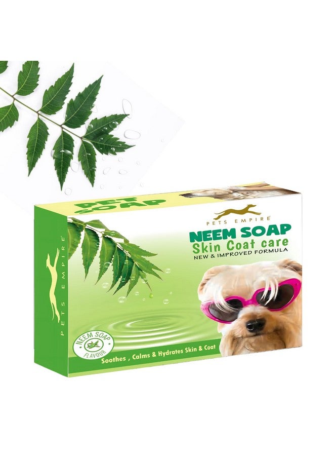 بتس إمباير صابون طبيعي للكلاب مصنوع يدويًا، 100 جرام (عبوة من 3 قطع) - صابون لطيف ومغذي بزيت النيم للحيوانات الأليفة من أجل بشرة وفراء صحيين | صابون عضوي مضاد للبكتيريا والفطريات للعناية بالكلاب لجميع السلالات - Image 2