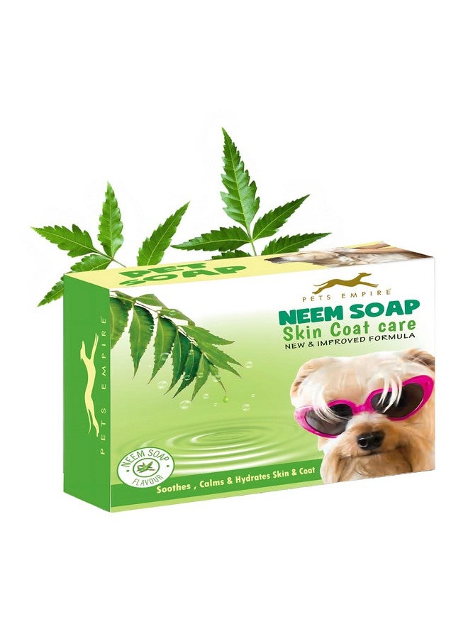 بتس إمباير صابون طبيعي للكلاب مصنوع يدويًا، 100 جرام (عبوة من 3 قطع) - صابون لطيف ومغذي بزيت النيم للحيوانات الأليفة من أجل بشرة وفراء صحيين | صابون عضوي مضاد للبكتيريا والفطريات للعناية بالكلاب لجميع السلالات - Image 3