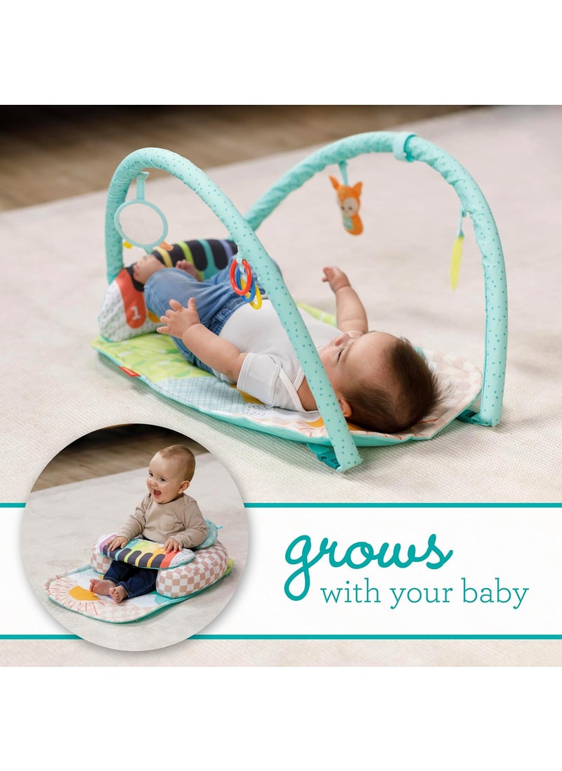 infantino Infantino Kick n Keys 7in1 Musical Piano Activity Gym with Seat Positioner  7 Play Modes Tummy Time  Hanging Toys for Infants  Toddlers 0M  - Image 4