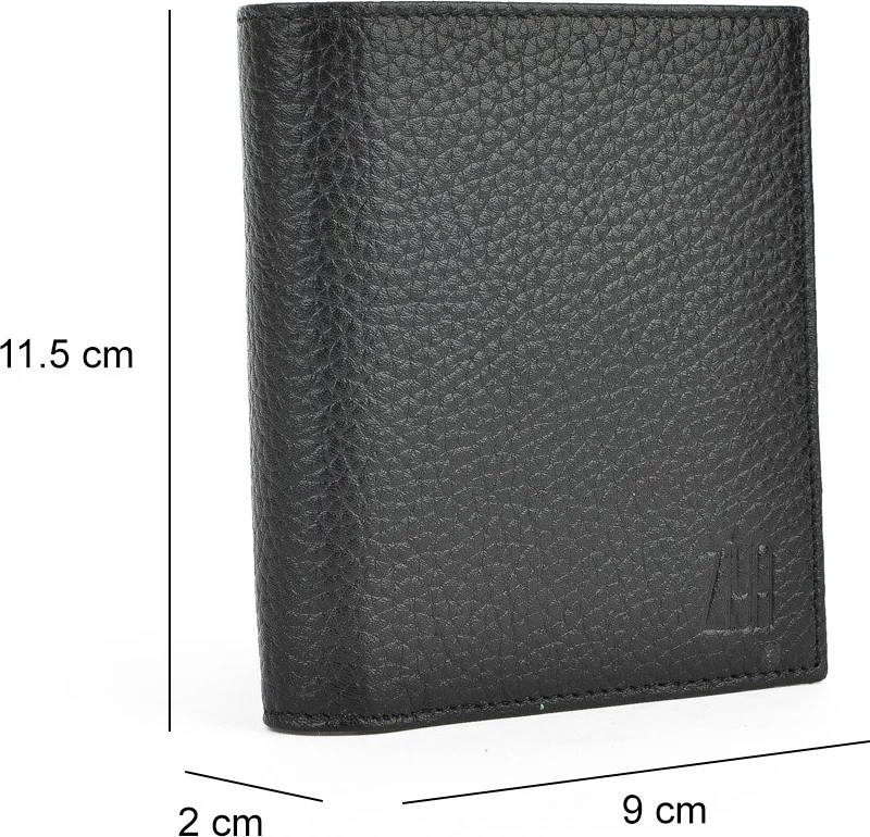 زيا Men's Leather Wallet 1519841ZD03 Black