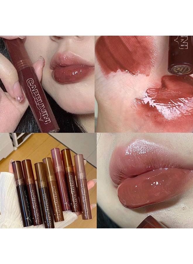 Pakivs Pakivs 7 Colors High-shine Water Tints,Hydrating Lip Glow Oil Lip Glaze,Nourishing Lip Tinted Lip Gloss,Long Lasting Lip Plumper Gloss,High Shine Finish,Non-Sticky,Super Lustrous  - Image 5