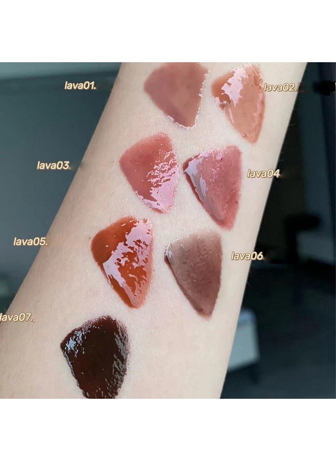Pakivs Pakivs 7 Colors High-shine Water Tints,Hydrating Lip Glow Oil Lip Glaze,Nourishing Lip Tinted Lip Gloss,Long Lasting Lip Plumper Gloss,High Shine Finish,Non-Sticky,Super Lustrous  - Image 3