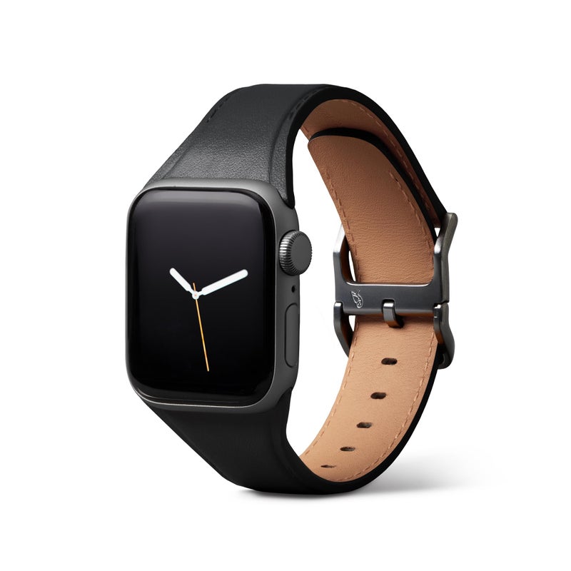 BELLROY Classic Watch Strap Compatible with Apple Watch – Adjustable Band for Work or Casual Wear (Black) - Image 1
