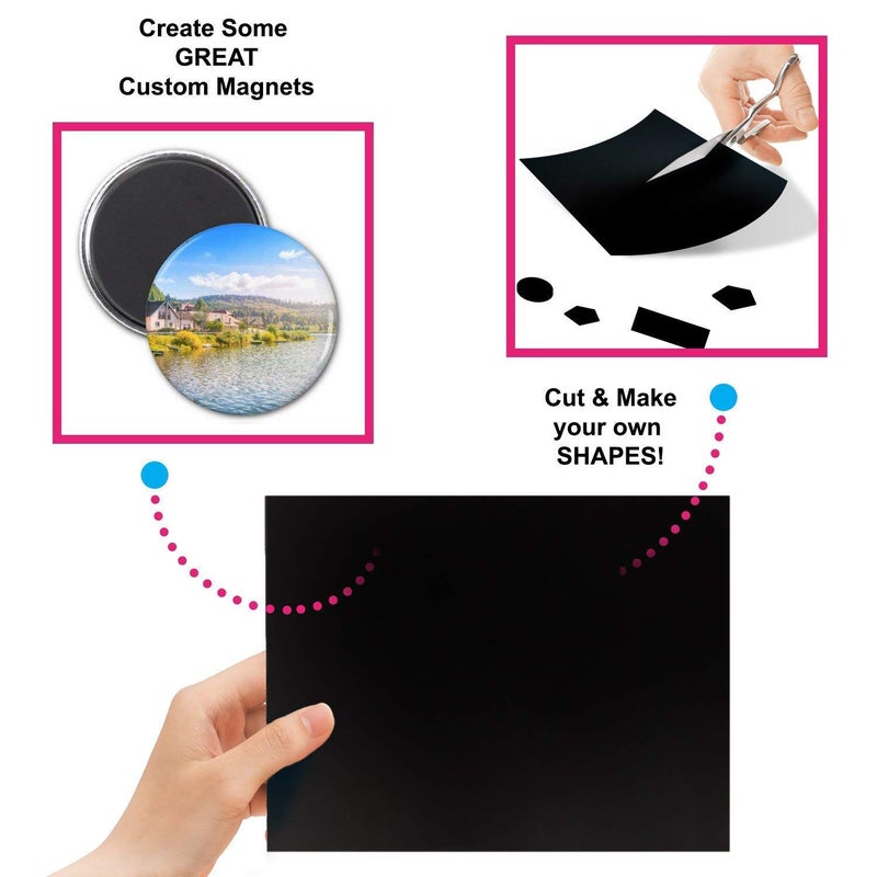 Generic Kreative Kraft NonAdhesive Flexible Magnetic A4 Sheet EasyCut DIY Magnet Sheet for Photo Frames Crafts Pack of 1  - Image 5