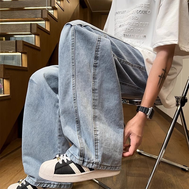 Unisex Casual Daily Denim Jeans - Image 4