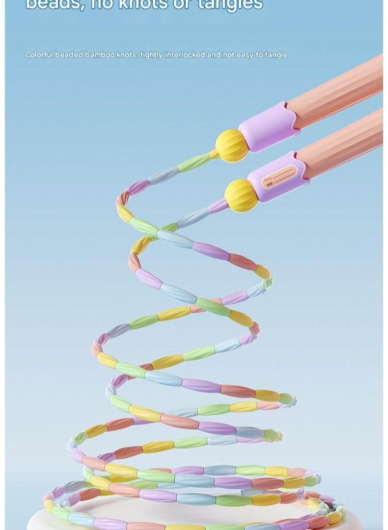 Generic Bamboo Jump Rope for Children in Primary School Special Kindergarten for Beginners Preschoolers Large Class Children Beginner's Sports Rope  - Image 5