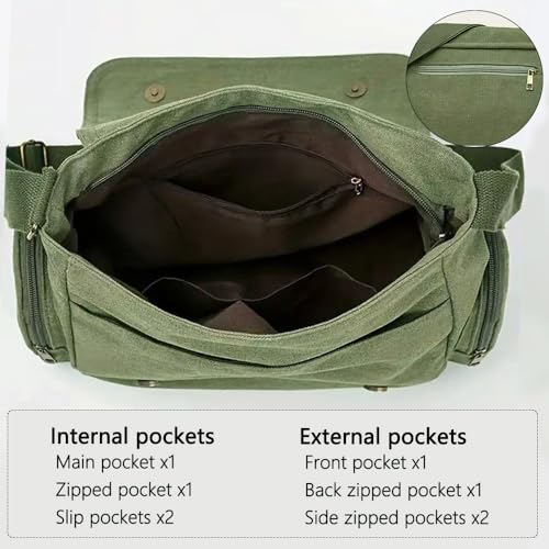 CHICGLOW Personalized Pattern Messenger Bag Cute Canvas Crossbody Bags Women/Men Shoulder Handbags Hobo Purses with Pockets - Image 4