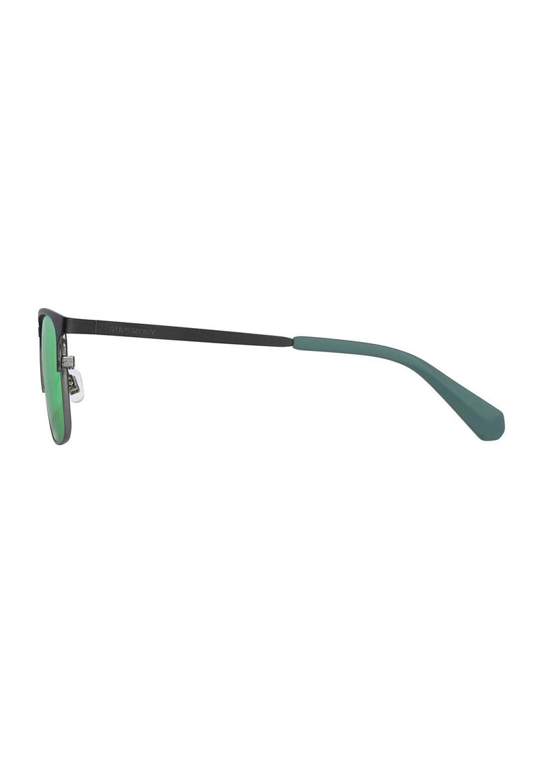 Superdry 5019 Full-Rim Square Metal UV Protection Sunglasses - Green  - Image 3