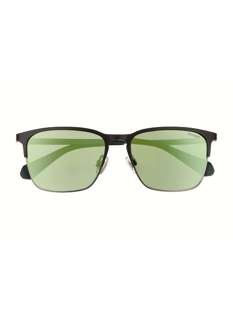 Superdry 5019 Full-Rim Square Metal UV Protection Sunglasses - Green  - Image 2