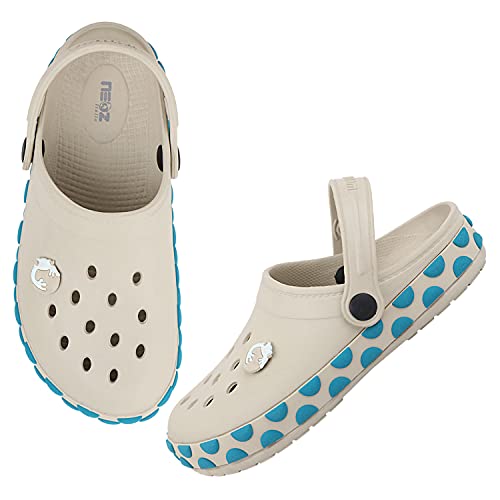 Neoz Casual Slingback Clogs for Kids with Soft Sole | Slip-On Breathable, Lightweight | Comfortable & Durable | Stylish Indoor & Outdoor Sandals Clogs for Kids, K-GEMS-Ivory_3 - Image 2