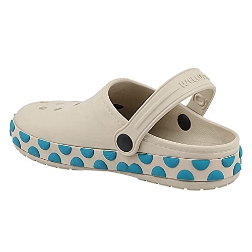 Neoz Casual Slingback Clogs for Kids with Soft Sole | Slip-On Breathable, Lightweight | Comfortable & Durable | Stylish Indoor & Outdoor Sandals Clogs for Kids, K-GEMS-Ivory_3 - Image 5