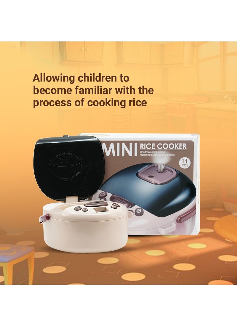 Mini Dollhouse Rice Cooker Kitchen Appliance Pretended Play Set for Girls - Image 4