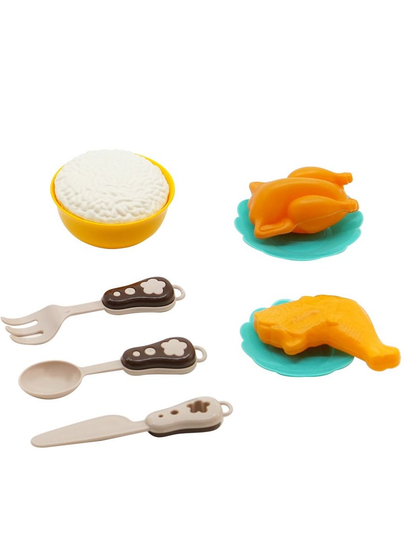 Mini Dollhouse Rice Cooker Kitchen Appliance Pretended Play Set for Girls - Image 3