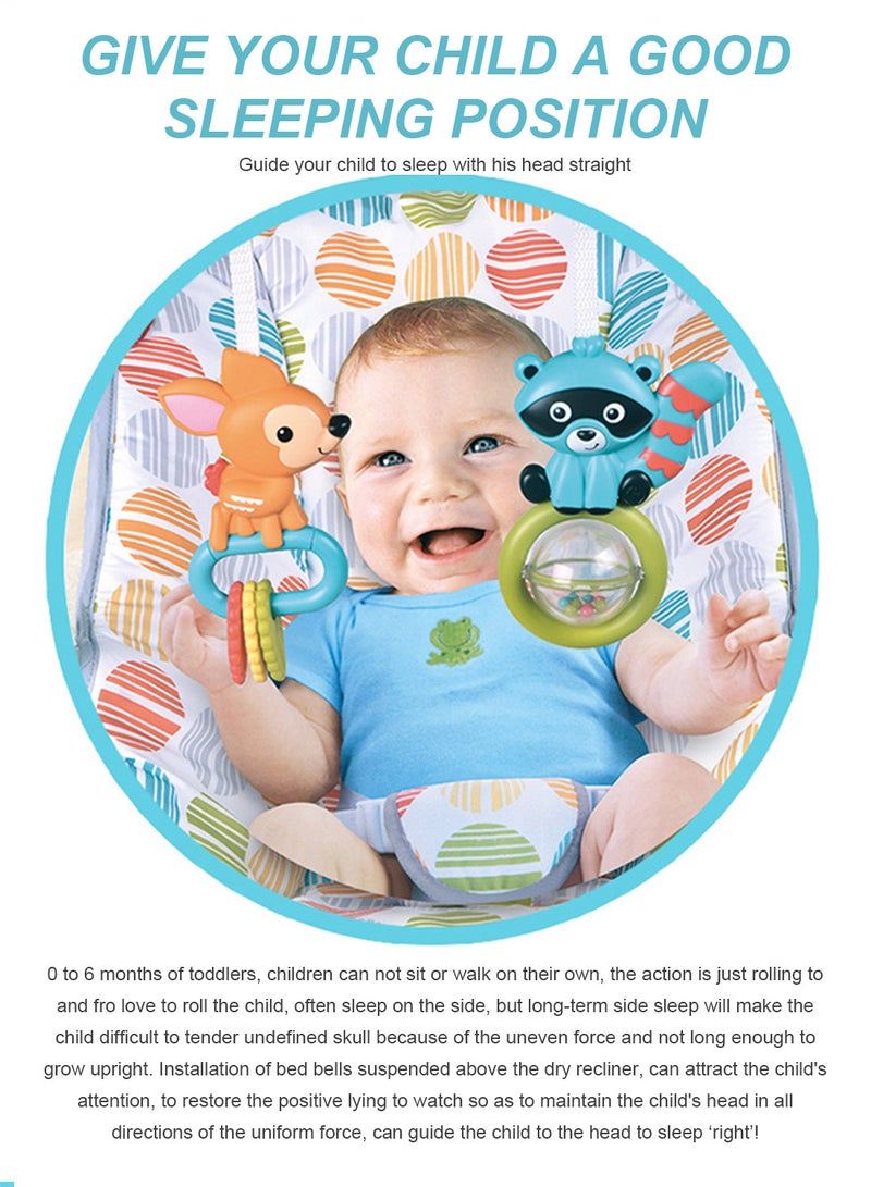 Electric Baby Rocking Chair Lightweight Baby Swing With Music Can Lie Down Or Sit 62*50*58cm - Image 5