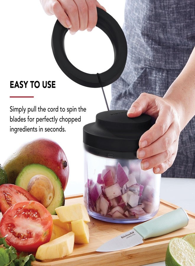 KitchenAid Manual Food Chopper, 3.8 Cup, Black - Image 3