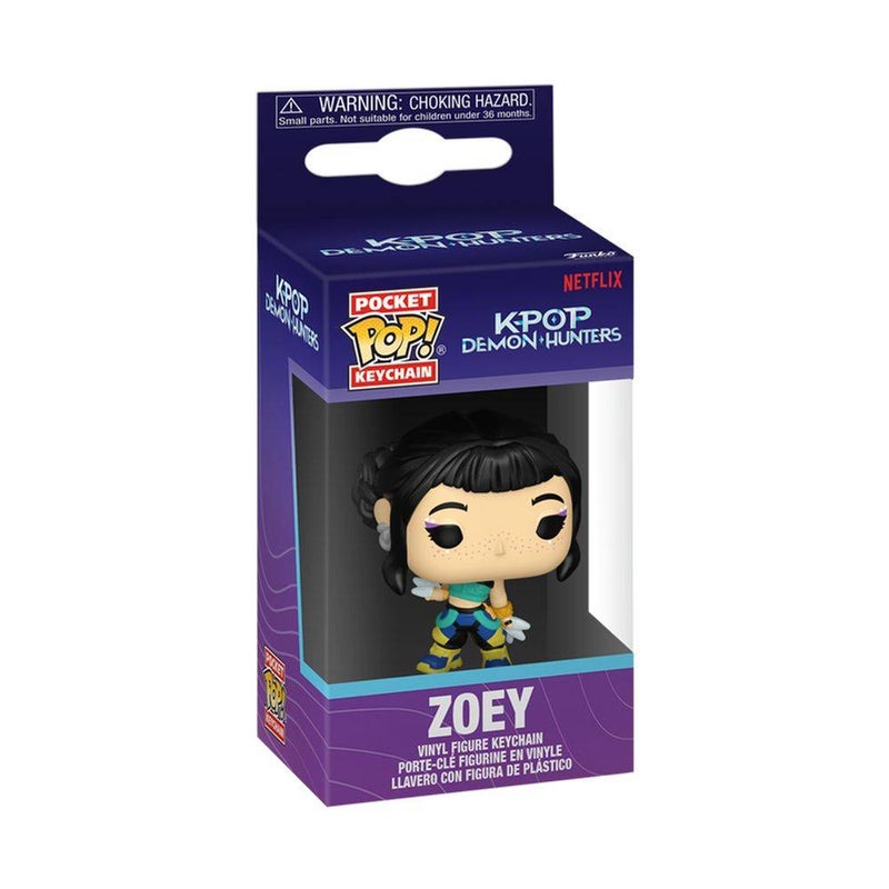 Funko Pocket POP! K-POP Demon Hunters Zoey Vinyl Keychain (10.2 cm)