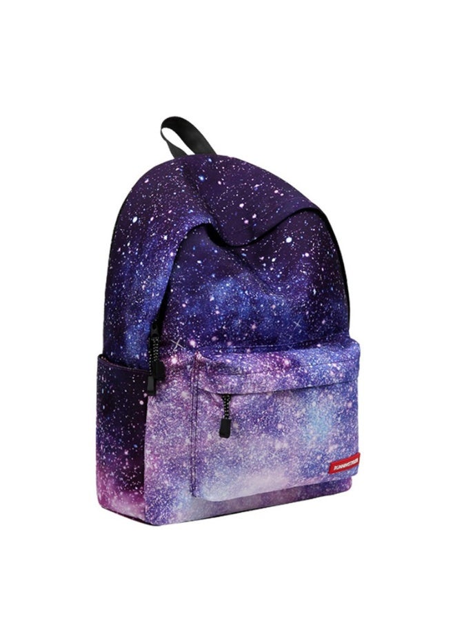 Galaxy Blue School Backpack for Teens – 35L Canvas Bag with Padded Straps Multiple Pockets & Free Pencil Case, M - Image 5