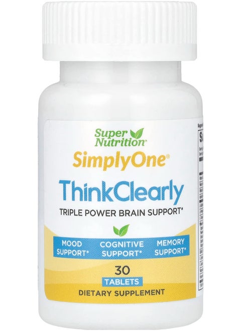 SimplyOne, Think Clearly, 30 Tablets