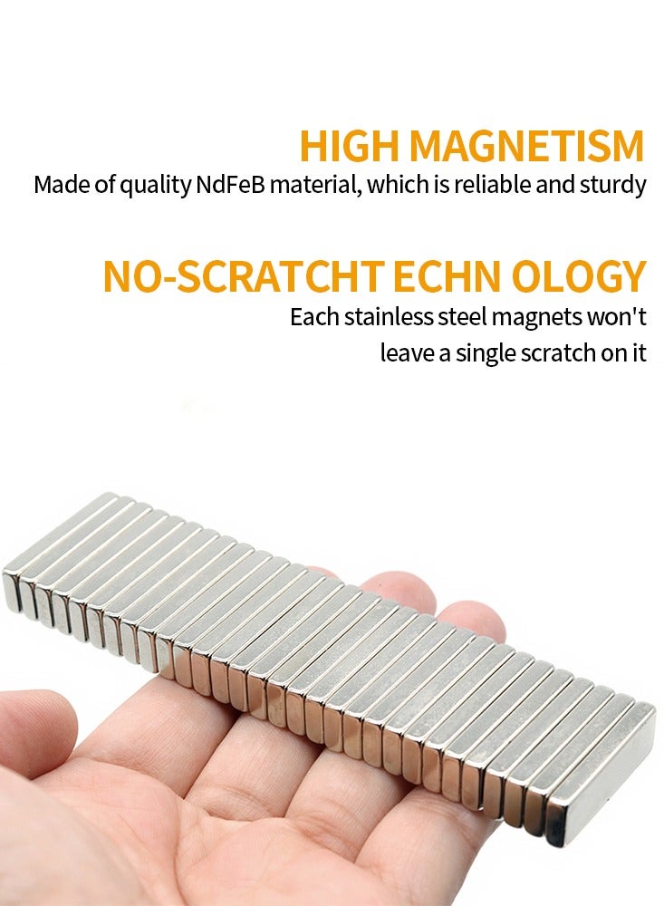 10Pcs 1.18x0.39x0.16inch Neodymium Magnet 30mm x 10mm x 4mm N35 NdFeB Block Super Powerful Strong Permanent Magnetic imanes Refrigerator Magnet - Image 3