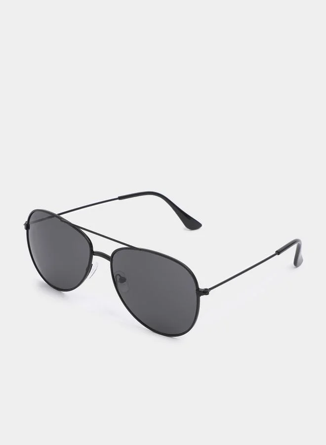 Styli Slim Temple Aviator Sunglasses with Nose Pads