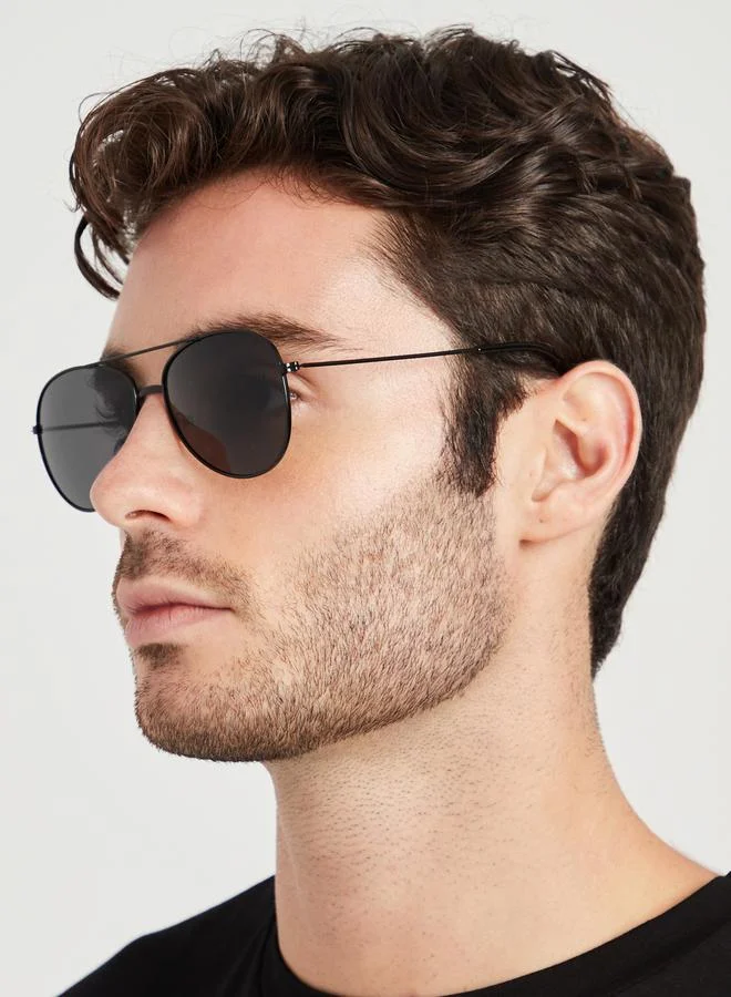 Styli Slim Temple Aviator Sunglasses with Nose Pads