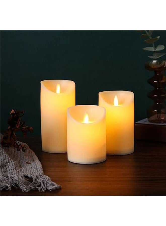 general Flameless LED Candle Battery Powered 3-Pack Candles (2.2" Deep x 4" High, 5" & 6" Height) with 10-key remote - Image 3