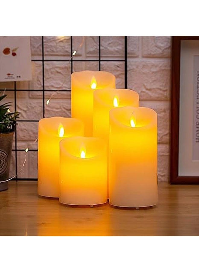 general Flameless LED Candle Battery Powered 3-Pack Candles (2.2" Deep x 4" High, 5" & 6" Height) with 10-key remote - Image 4
