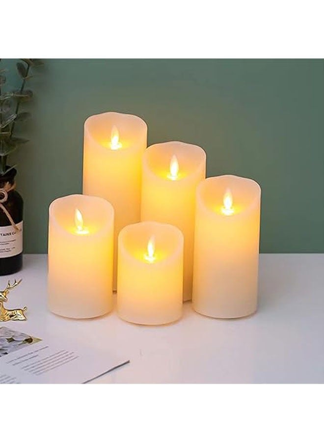 general Flameless LED Candle Battery Powered 3-Pack Candles (2.2" Deep x 4" High, 5" & 6" Height) with 10-key remote - Image 5