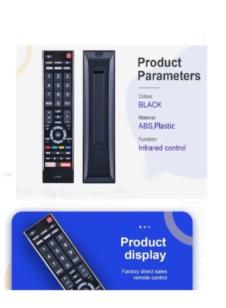 Remote Control Compatible with Toshiba Smart TVs  - Image 1