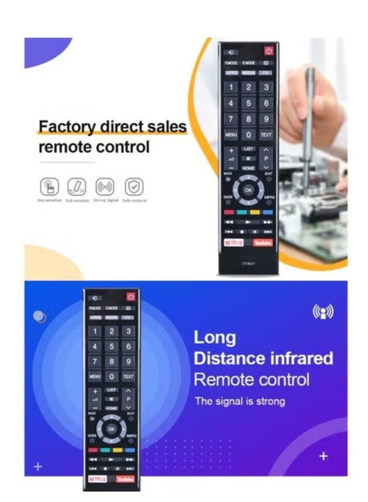 Remote Control Compatible with Toshiba Smart TVs  - Image 2