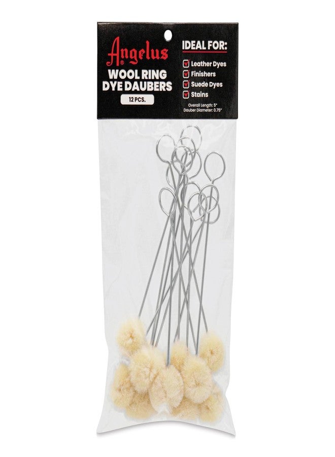Angelus Wool Ring Dye Daubers, Pack of 12