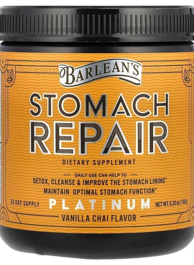 BARLEAN'S Stomach Repair Vanilla Chai  6.35 oz (180 g)