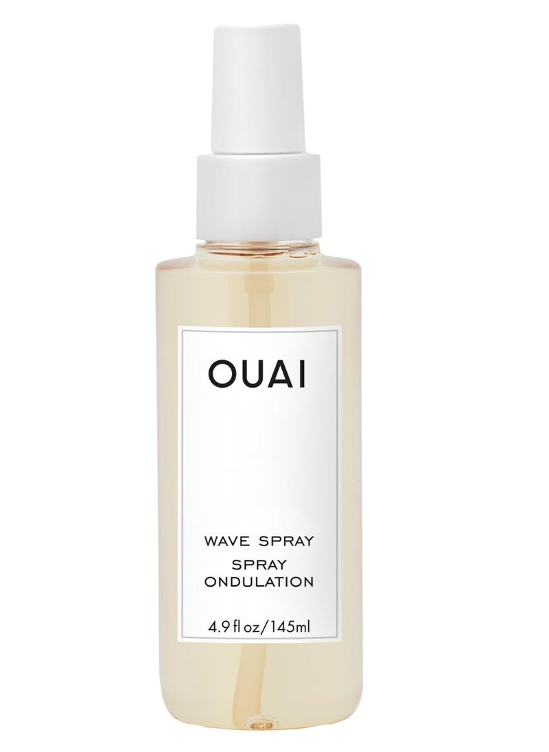 Ouai OUAI Wave Spray - Coconut Oil & Rice Protein Texture Mist for Voluminous Beach Waves with Shine - Paraben Free, Safe for Color & Keratin-Treated Hair (4.9 fl oz)  - Image 1