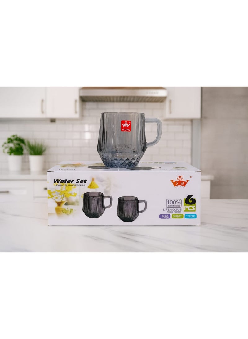 يوجينج طقم كوبايات شاي ازاز 6 قطع - Image 2