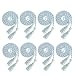Cidenbio Cords for Graduation 2025 Honor Cords Bulk 8PCS Grad Rope Light Blue and White Grad Cord 67 Long Braided Cord Blue and White Graduation Accessories Honor Ropes for Decorations Bachelor Gown - Image 2