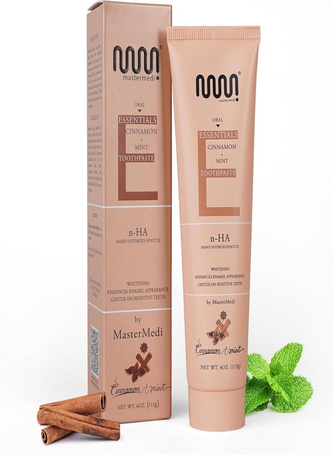 MasterMedi Nano Hydroxyapatite Toothpaste with Xylitol – Fluoride & SLS Free, Remineralizing Formula for Whitening, Sensitive Teeth, Enamel Repair (Pack of 1 (Mint & Cinnamon)) - Image 1