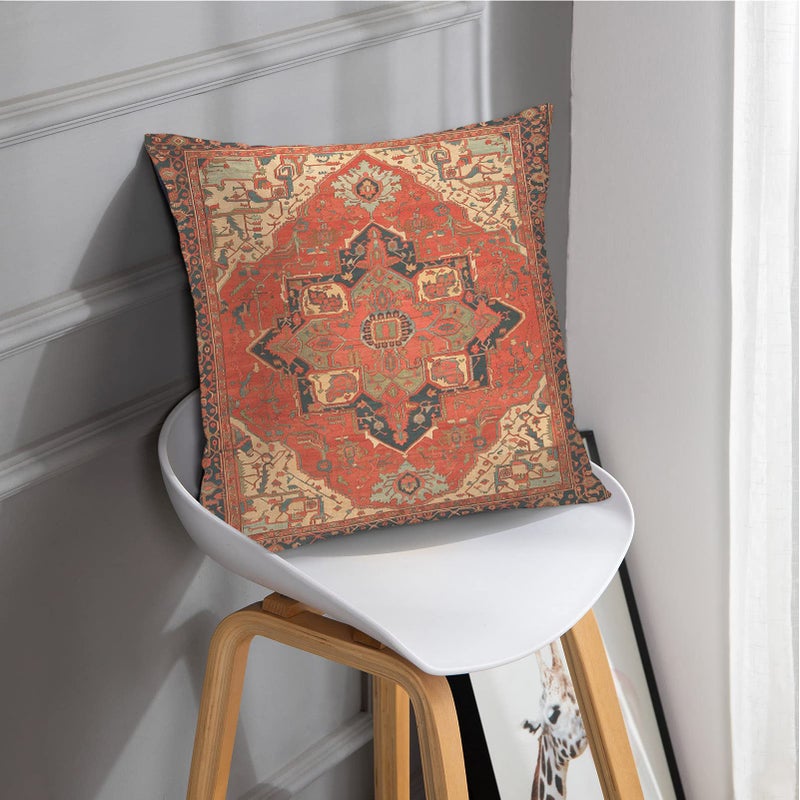 Britimes Britimes Throw Pillow Covers  Aztec Kilim Home Art Decor  18 x 18 Inches Set of 2 Cushion Sofa Cases  Abstract Oil Painting Pillowcases for Bedroom  Living Room  Ethnic Decorative  Turkish Tribal  - Image 2