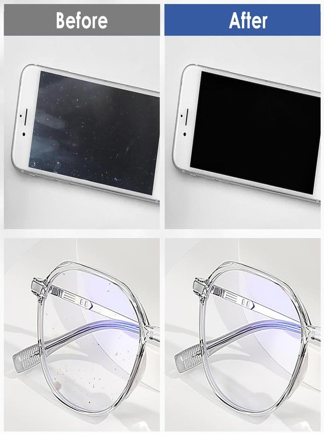 زوربس عبوة من قطعتين من قماش تنظيف النظارات من زوربس®، مصنوعة من الألياف الدقيقة، مع سلسلة مفاتيح لتنظيف النظارات والشاشات وعدسات الكاميرا - تصميم فني كلاسيكي عالمي - Image 4