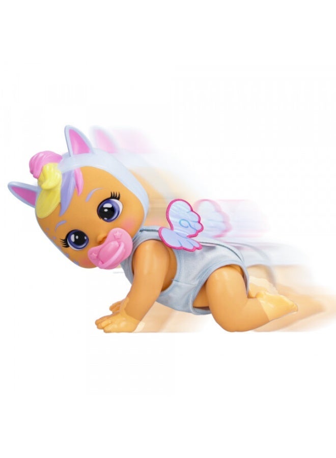 Cry Babies Interactive Crawling Doll Jenna | Makes Realistic Baby Sounds | Cries Real Tears |Interactive Baby Doll | Collectible Soft Doll | Nurturing and Imaginative Play | Sensory Development | Gift for Toddler & Kids - Image 1