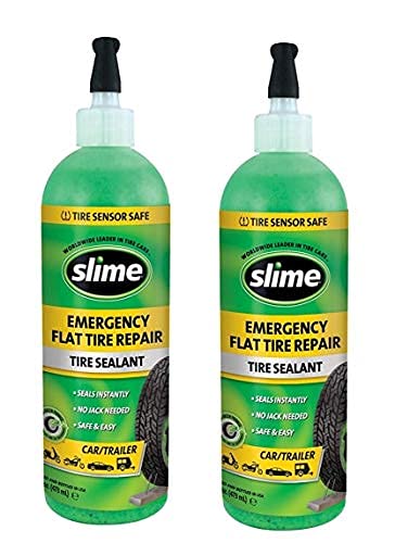 Slime سلايم حجم القيمة 10011 سائل ختم الإطارات بدون أنبوب 16 أونصة 2 عبوة - Image 2
