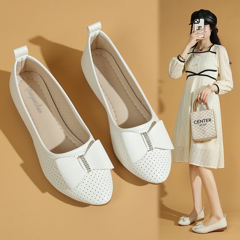 Evening Breeze Women'S Flat Shoes 2025 Shallow Boat Shoes Versatile Soft Sole Casual Women'S Shoes Trend - Image 2