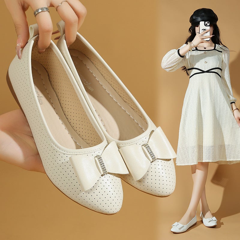 Evening Breeze Women'S Flat Shoes 2025 Shallow Boat Shoes Versatile Soft Sole Casual Women'S Shoes Trend - Image 3