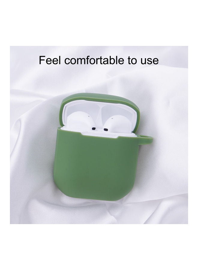 Dirt-resistant Bluetooth Earphones Soft Silicone Protective Cover Green - Image 2