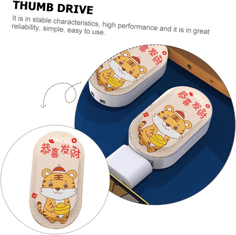 محرك أقراص فلاش USB Lurrose سعة 64 جيجابايت، قابل للحمل، بتصميم نجم الدب من البرج الزودياكي، لتخزين البيانات ونقل الملفات، هدية مميزة للاستخدام في المكتب والمدرسة. - Image 3