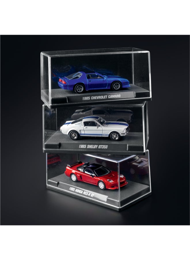 Majorette Collection 1985 Chevrolet Camaro Diecast Model Car, 1:64 Scale Officially Licensed Classic Chevy with Metal Chassis, Rubber Tires, Premium Details and Display Case - Image 4