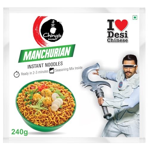 Ching's Ching’s Secret Manchurian Instant Noodles, Desi Chinese Noodles, Vegetarian, 240g - Image 1