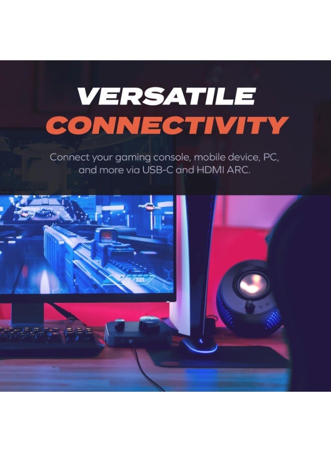 CREATIVE Sound Blaster G8 – Hi-Res Gaming USB DAC with dual USB audio mixing, Dolby Digital, Acoustic Engine, 10-band equalizer, HDMI ARC, RCA in/-out, Optical in/-out, Mic-in, Headset-in for Gamers  - Image 4