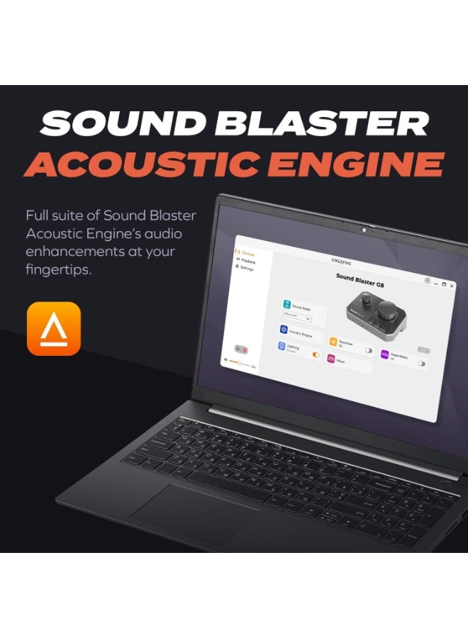 CREATIVE Sound Blaster G8 – Hi-Res Gaming USB DAC with dual USB audio mixing, Dolby Digital, Acoustic Engine, 10-band equalizer, HDMI ARC, RCA in/-out, Optical in/-out, Mic-in, Headset-in for Gamers  - Image 2